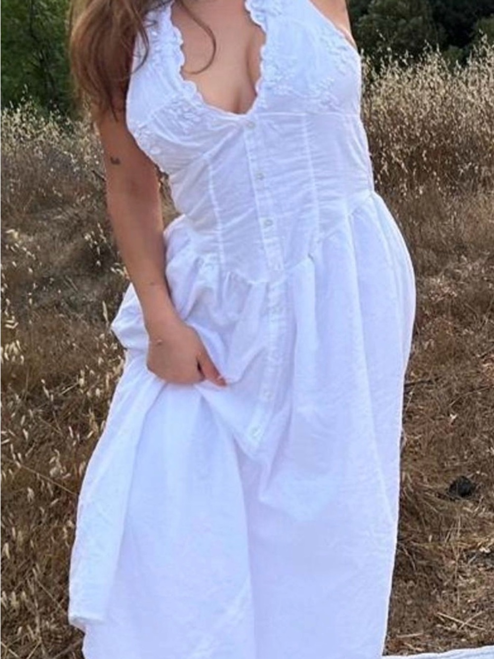 Target white 100% cotton dress